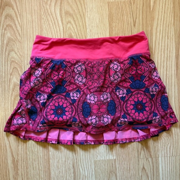 Lululemon Run Pace Setter Skirt 4-way Prisma Multi Guava Lava Boom Juice Size 2 - Picture 4 of 8